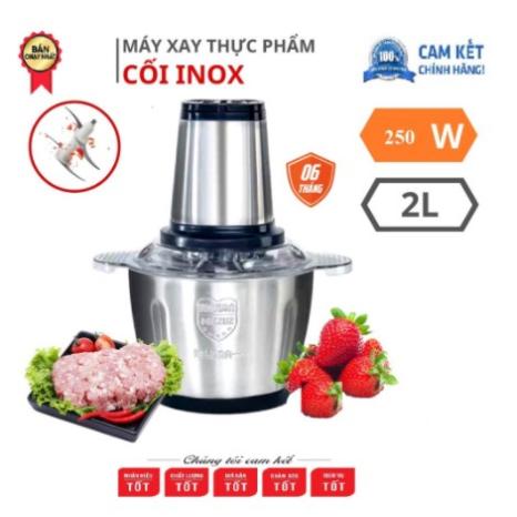 Máy xay thịt Inox 304 HDA cối Food Processor dung tích 2L dao xay 4 lưỡi
