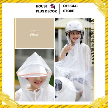 Áo mưa Hàn Quốc trong suốt loại 1 House Plus Decor đẹp có kính chống giọt bắn kèm túi đựng siêu xinh