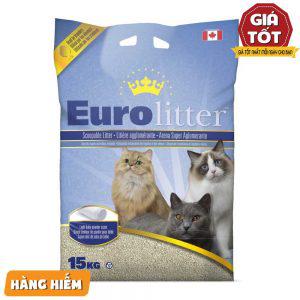 Cát vệ sinh Euro Litter Unscented 15kg - Không mùi - Canada