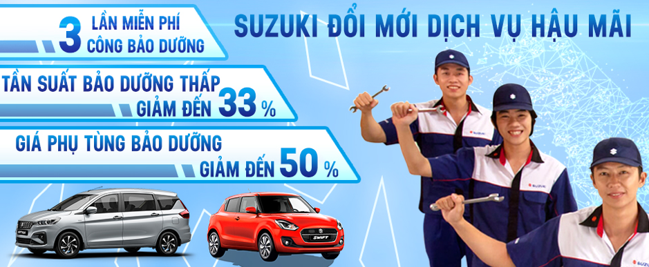 Suzuki Việt Nam công bố chính sách bảo dưỡng